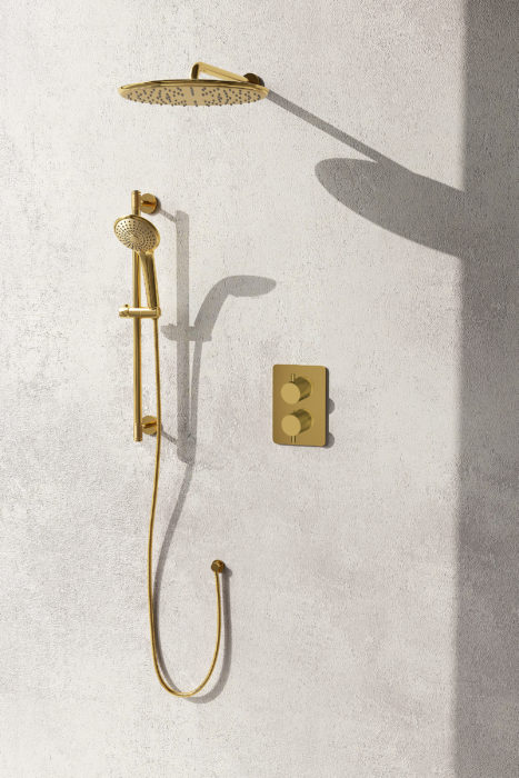 Golden Night Shower System Gold